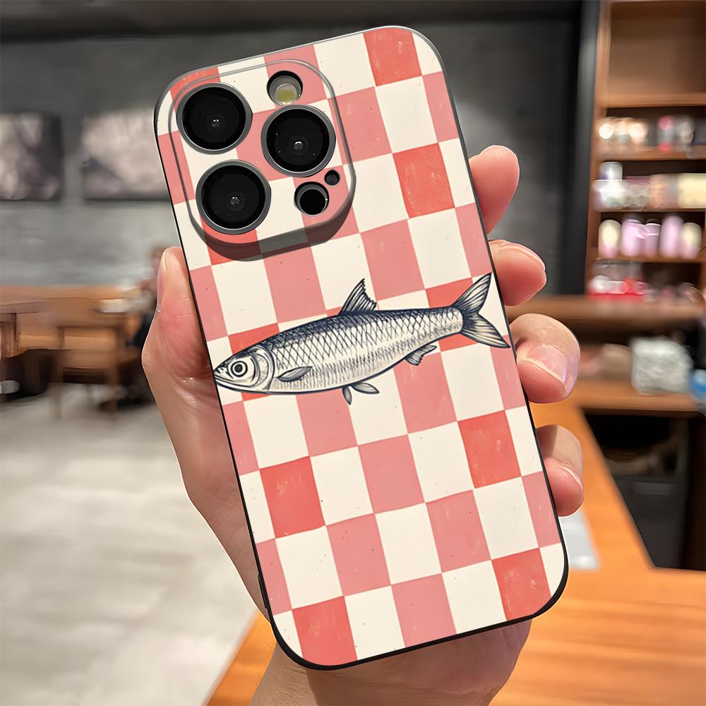 

Sardines Phone Case For IPhone 17 Pro Max 15 Pro 16 14 Plus 12 13 Mini 11 Pro Shockproof Soft Cover iPhone13 Pro