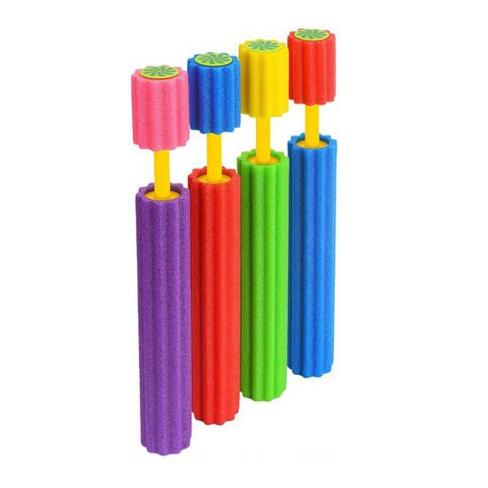 4Pcs Foam Water Squirt Toy Long Range Water Shooter for Kids Summer Outdoor Water Fun Watering Sprinkler Toy