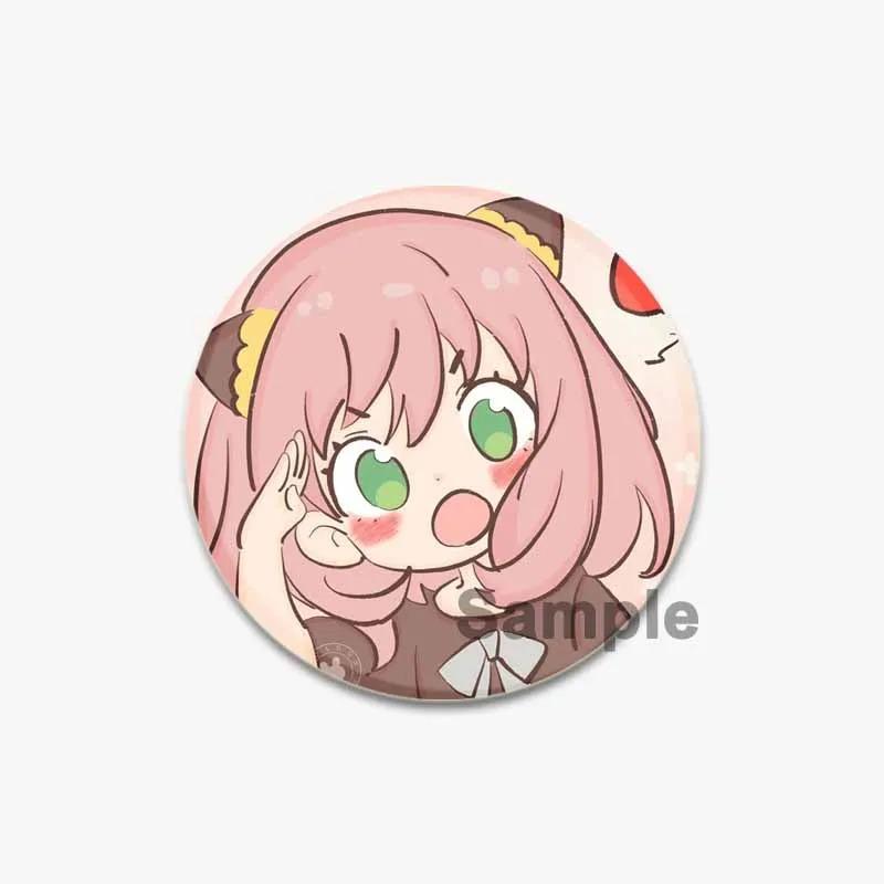 32/44/58mm SPY × FAMILY Badge Cute Anime Anya Forger/Damian Lapel Pins 58mm Round Brooch for Backpack Clothes Accessories Fan Jewelry Gift