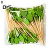 100 Pcs Food Picks Disposable Bamboo No Harm Cactus Shape Salad Sticks for Banquet