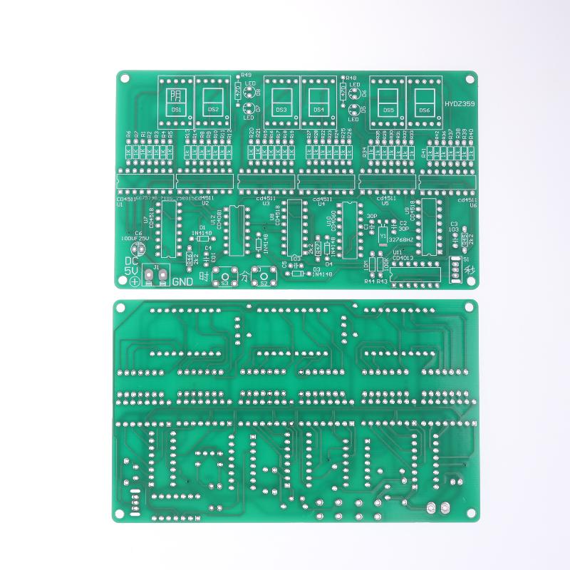 DIY Alarm Clock Soldering Practice Kit 6 Digits DIY Clock Kit Auto Display Time For Students And Diyers