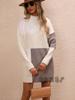 Fall Winter New Arrivals Patchwork Imported Dress Long Sleeve Knit Sweater Women