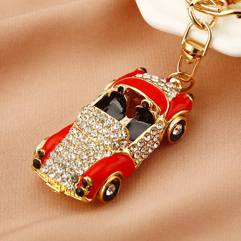 New Men New Small Rhinestone Car High Quality Key Holder Bag Fashion Accessories Hot Women Best Party Gift Jewelry