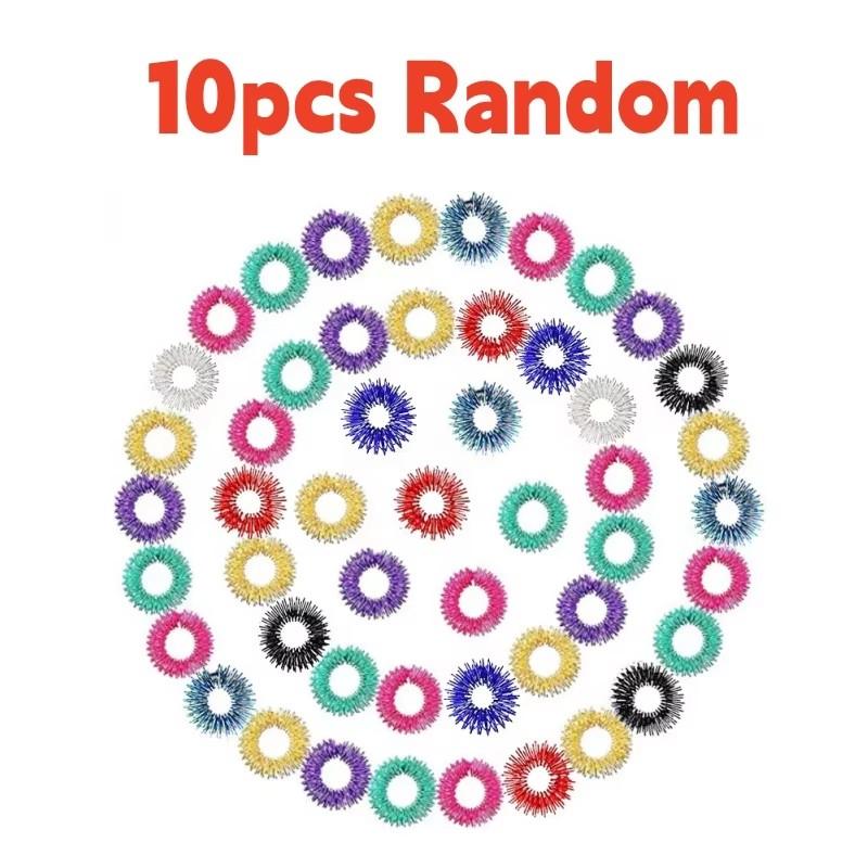 Adhd Anxiety Relief Antistress Metal Keychain Ring Finger Venting Sensory Plaything Flippy Bike Chain Decompression Toy