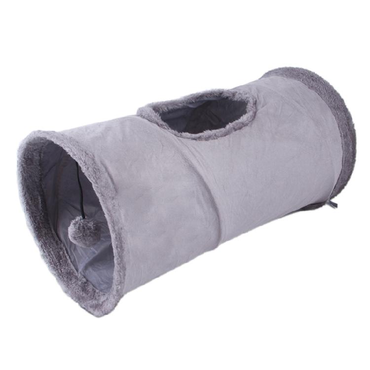Cats Tunnel Toy Interactive Toy Soft Foldable Storable Suede Cats Tunnel P