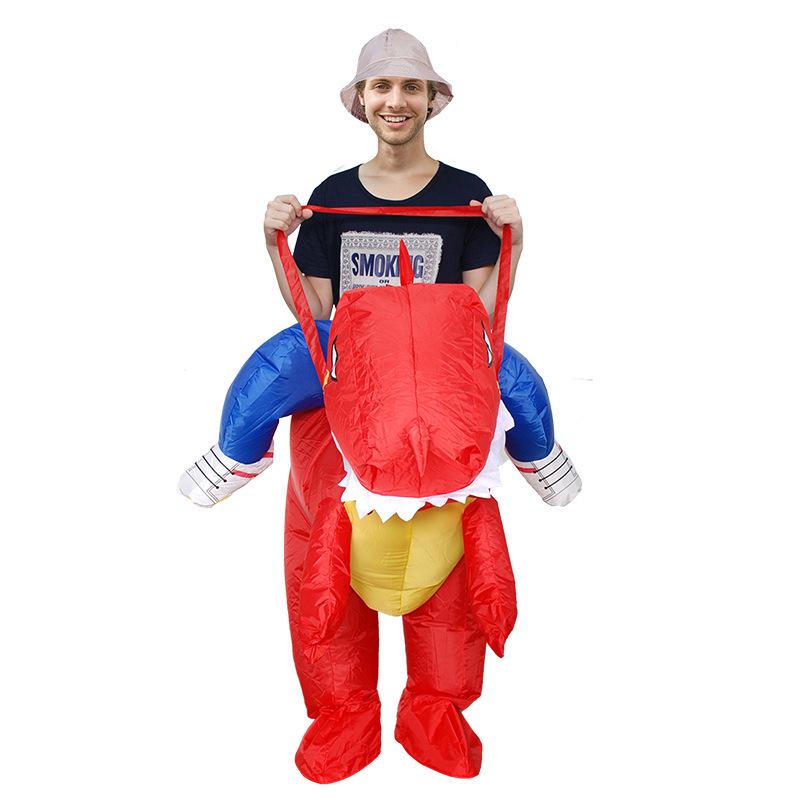 Goofy Inflatable T-Rex Dinosaur Ride-On Costume for Kids
