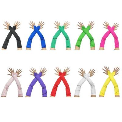 Guantes de Satén para Mujer Guantes Largos de Dama para Ópera Fiestas de Graduación Regalo para Mujeres y Niñas