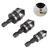 3pcs 90-degrees Chamfer Drill Bit Set Rustproof 5 Flute Wood Working Tool Lightweight Wear-resistant Countersink Drills Bits