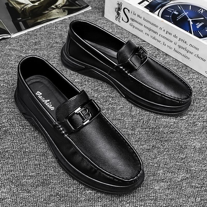 

Обувь Doudou мужская весенняя мода маленькие кожаные туфли мужская повседневная обувь британская обувь с одной педалью lazy tide универсальная 44