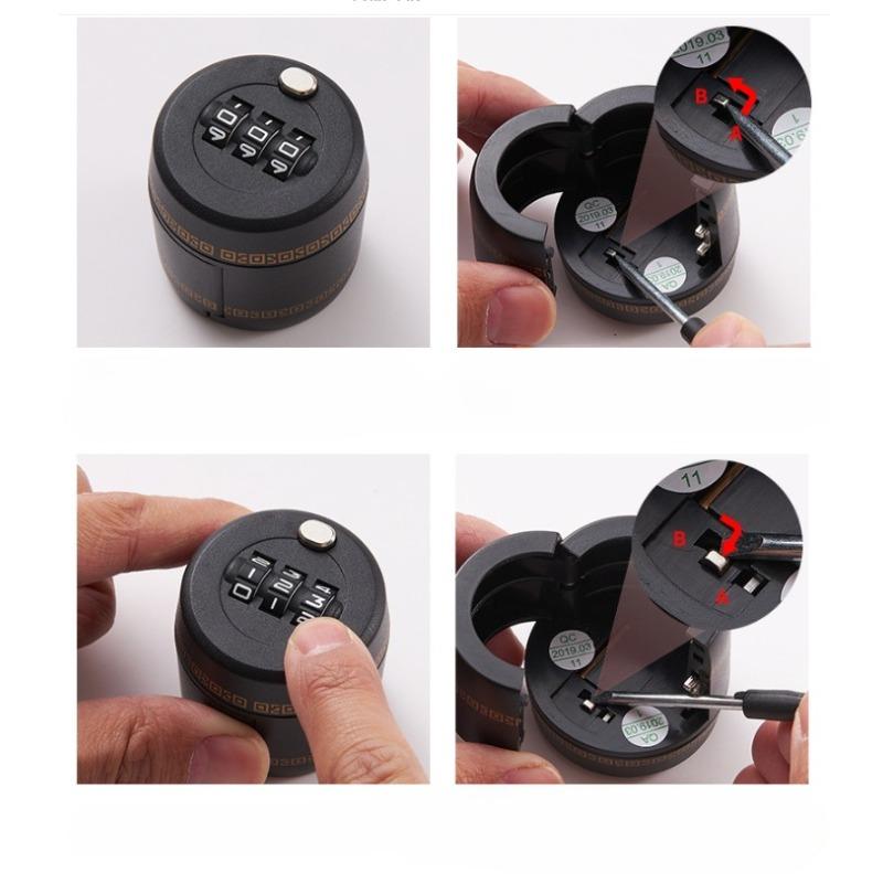 1PC Plastic Bottle Password Lock Combination Lock Stopper Vacuum Plug Device Preservation for Furniture Hardware