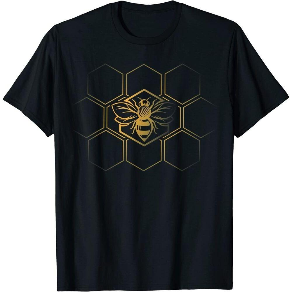 Футболка унисекс Beekeeper Beekeeping Honeycomb Love Bees S чёрный