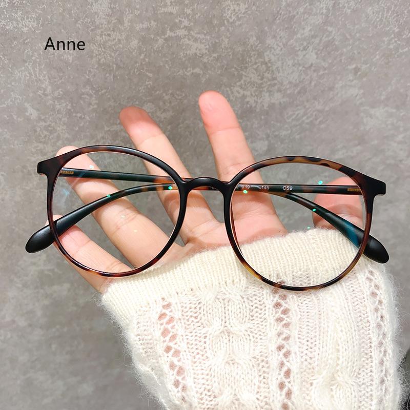 Vintage Round Computer Glasses Classic Tranpsparent Minus Diopter Eyewear Blue Light Blocking Prescription Glasses 0 To -4.0
