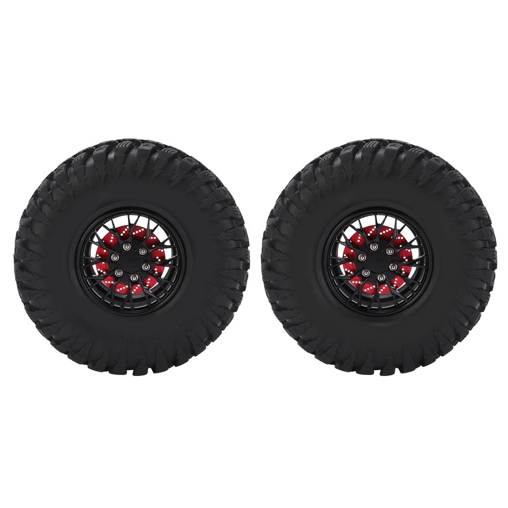 RC Tire 2.2 Inch   Rubber Alloy RC Car Wheel with Metal Wheel Hub RC Spare Upgrade Parts Accessory