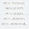 3D Chrome Glossy Black ABS RX200t RX270 RX300 RX350 RX450h RX450hL HYBRID  Emblem for LEXUS Car Trunk Trunk Rear Logo Sticker