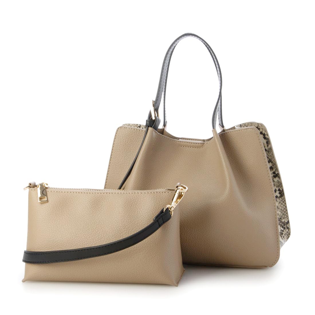 Квадратная сумка-тоут с плечевым ремнем из искусственной кожи