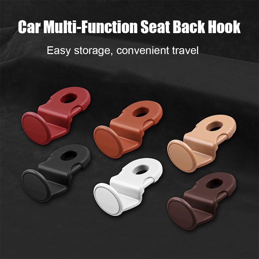 Multi-functional Car Mounted Seat Back Hook Hidden Rear Small Item Storage Hanger Organizer Holder Car Interior Accessories
