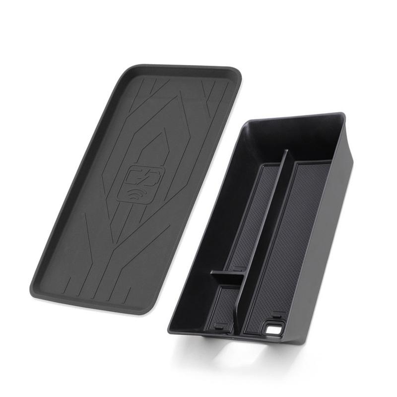 Center Console Organizer Tray Armrest Storage Box For Toyota For Camry Wireless 24-26 Charging Mat And Armrest Storage Box