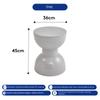 Nordic Creative Shoe Changing Stool Thickened Cream Dining Stool Living Room Coffee Table Stool Plastic Round Stools Household