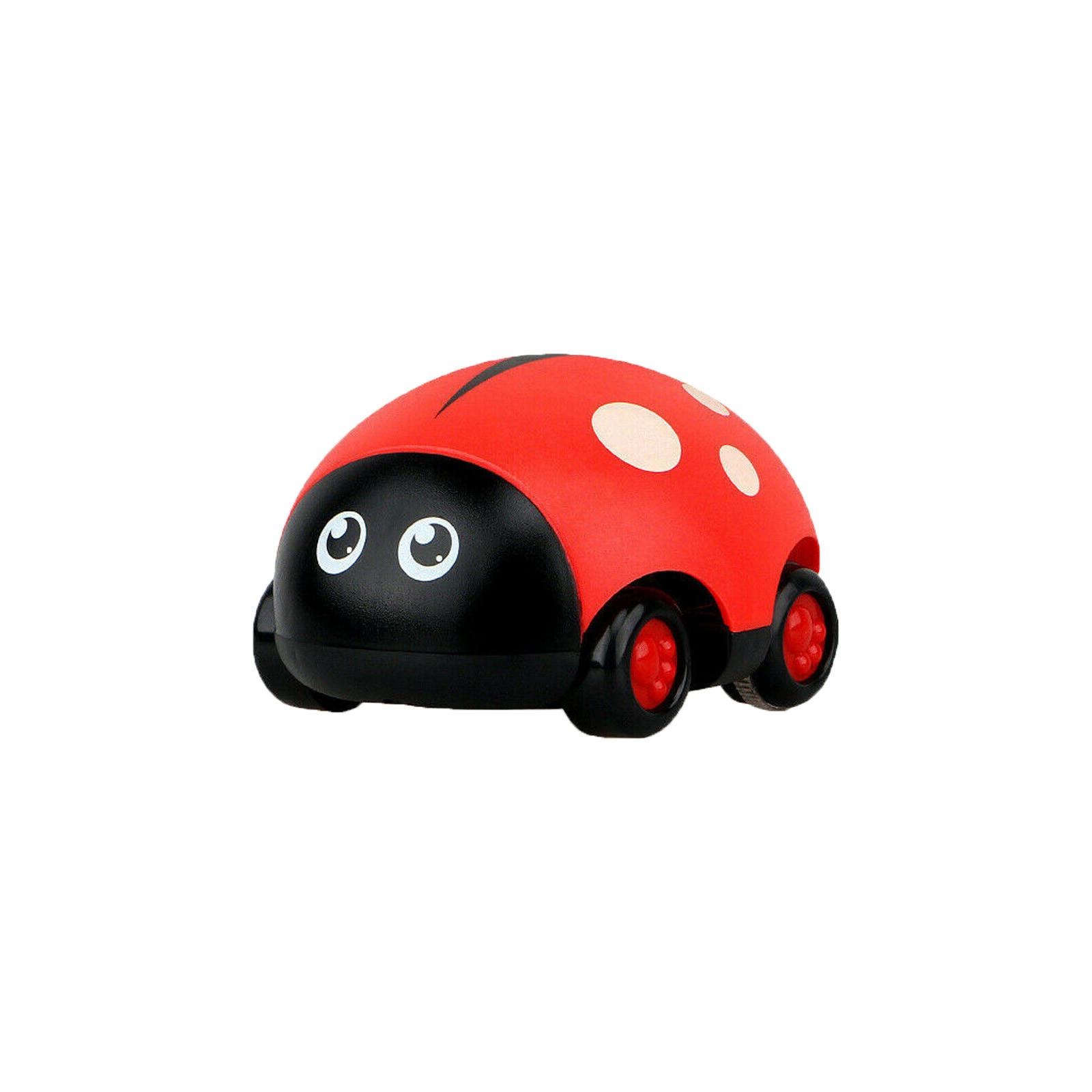 

1PCS Children s Cartoon Cute Plastic Insect Pull Back Truck Children s Toy червоний