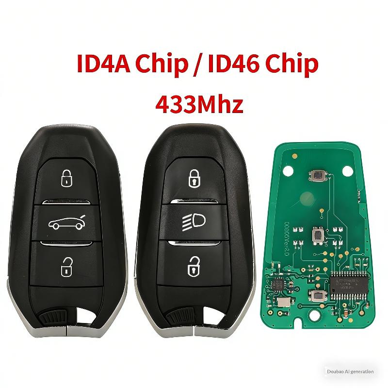 Smart Remote Car Key 433MHz ID46/4A For 208 308 508 3008 5008 DS3 DS4 DS5 C3 C4 C5 2010+ IM2A A01TAB