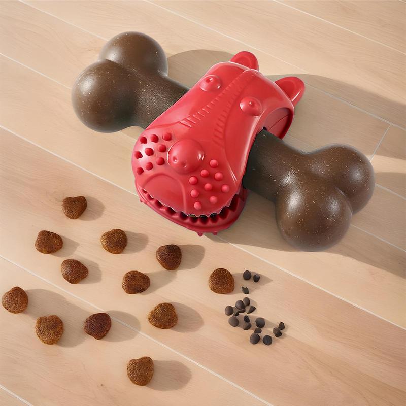 Brinquedos para Cães para Roedores Agressivos Osso para Filhotes Treinador de Roer Calmante Alimentador Lento Estimulação de Roer Interativa Enriquecimento Para