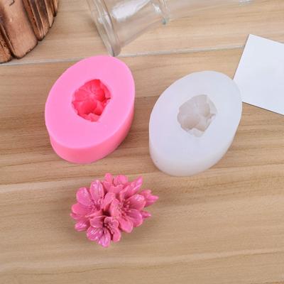 Moule à savon en silicone pour faire du fondant en forme de fleur de rose 3D, moules de décoration de gâteaux faits à la main, outils de moulage en silicone