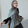 New Muslim Gradient Chiffon Hijab Scarf Long Shawl Muffler High Quality Fashion Muslim Headband Neckerchief 180*70Cm
