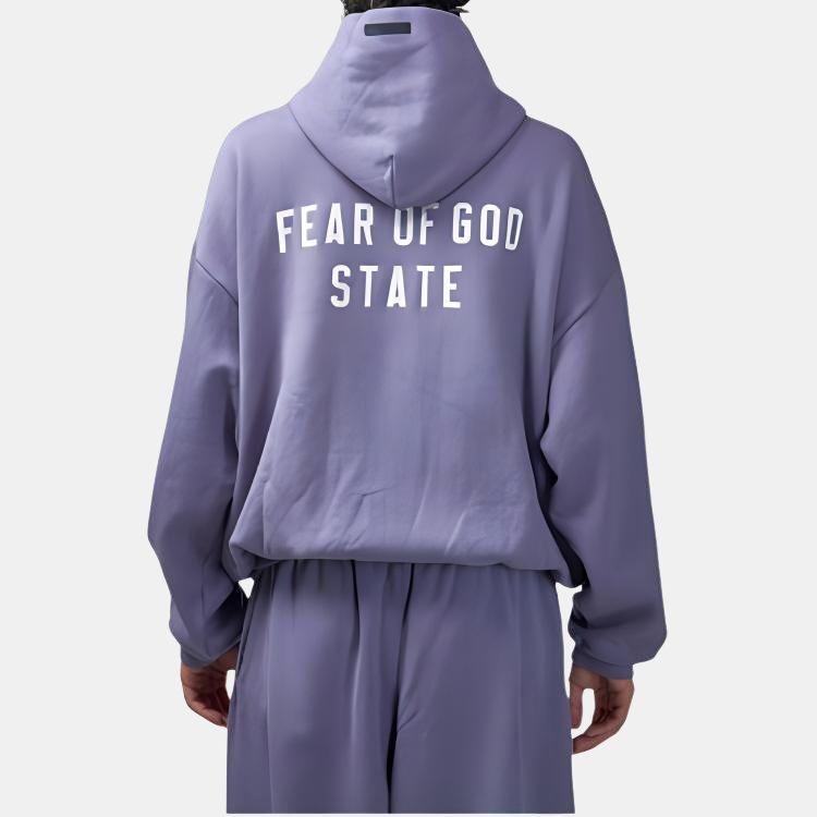 Fear of God Essentials HOMECOMING Heavy Fleece Full Zip Hoodie 'Lavender' Men's 192BT246247F