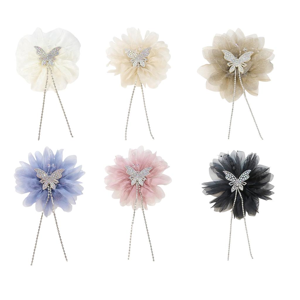 Crystal Flower Artistic Applique for Hair Clip Clothes Hat Sewing Brooch DIY Scarf Wedding Dress Decors Accessories