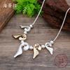New Hollow Irregular Water Drop Necklace Women's Creative Simplicity High Sense Geometric Water Drop Necklace