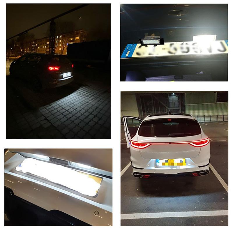 2Pcs LED Lights License Number Plate Car Lamp For Mini Cooper R55 R60 R61 For BMW E63 E64 E81 E87 E89 F20 F21 LED Signal Lamp