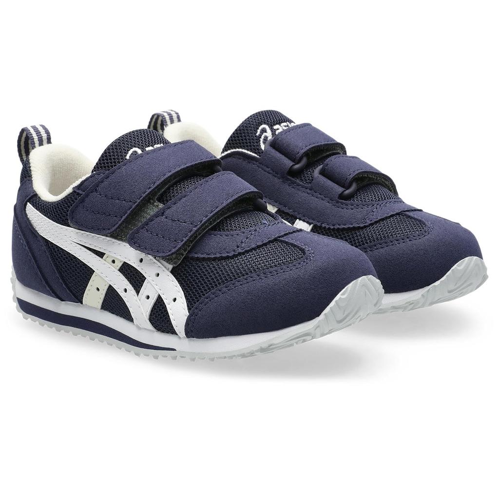 Sukusuku Basic Series Navy Size cm Kids' Low-Cut Two-Strap Shoes, Blue/White, 236, 16.0