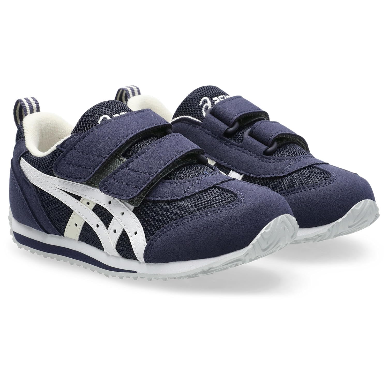 

Sukusuku Basic Series Navy Size cm Kids Low-Cut Two-Strap Shoes, Blue/White, 236, 17.5