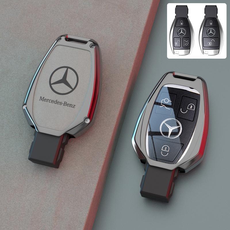 Car Key Case Full Key Case Cover Holder For Mercedes Benz A B C E Class GLS GLA GLK GLC CLS CLA AMG W204 W205 W212 W463 W176 GHIJK1