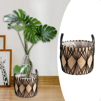 Pletený košík květináč Ornament Praktický plážový dekorativní úložný koš