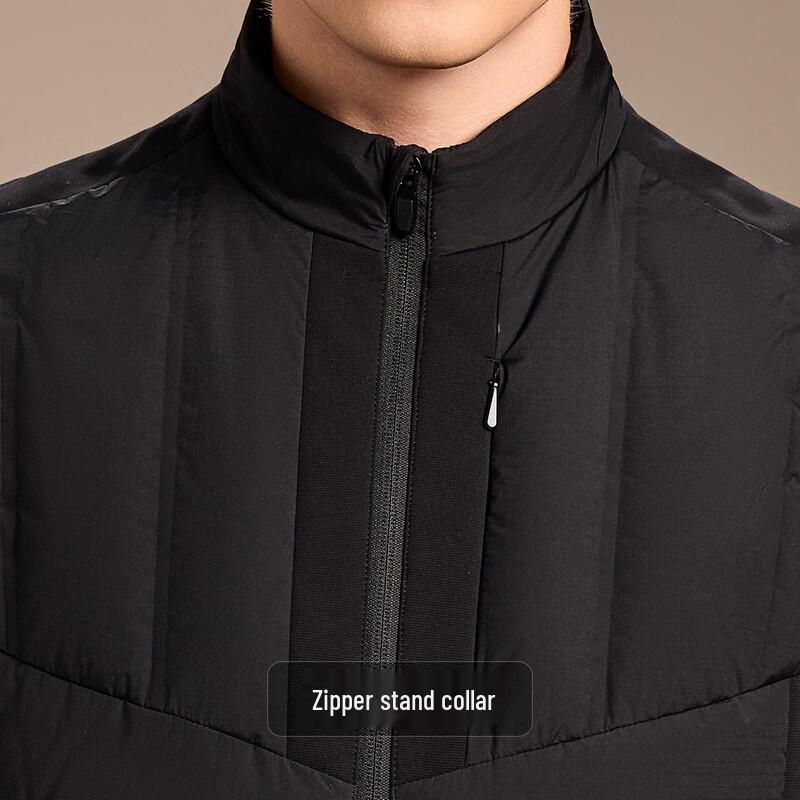 Antonio Herren Leichte Gepolsterte Daunen Stehkragen Weste