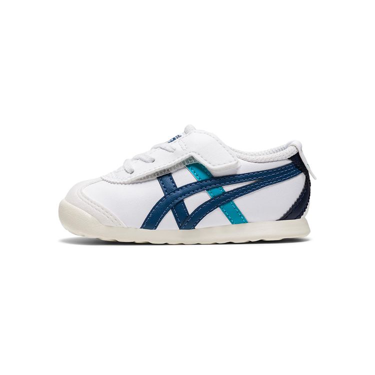 Onitsuka Tiger Mexico 66 Ts Soft Comfortable Non-Slip Wear-Resistant Low-Top Sports Casual Shoes Baby Sneaker White Blue 1184A074-106