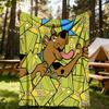 1 buc. Pătură de exterior Scooby Snacks, Ușoară, Flanelă, Moale și Călduroasă, Pentru Toate Sezoanele, Exterior, Camping, Sufragerie, Birou, L1106014