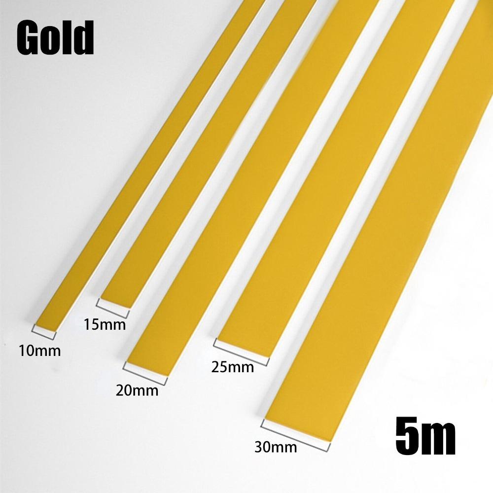 5M Mirror Wall Moulding Trim Gold Decorative Lines Strip Wall Ceiling Edge Strip  Living Room Decor