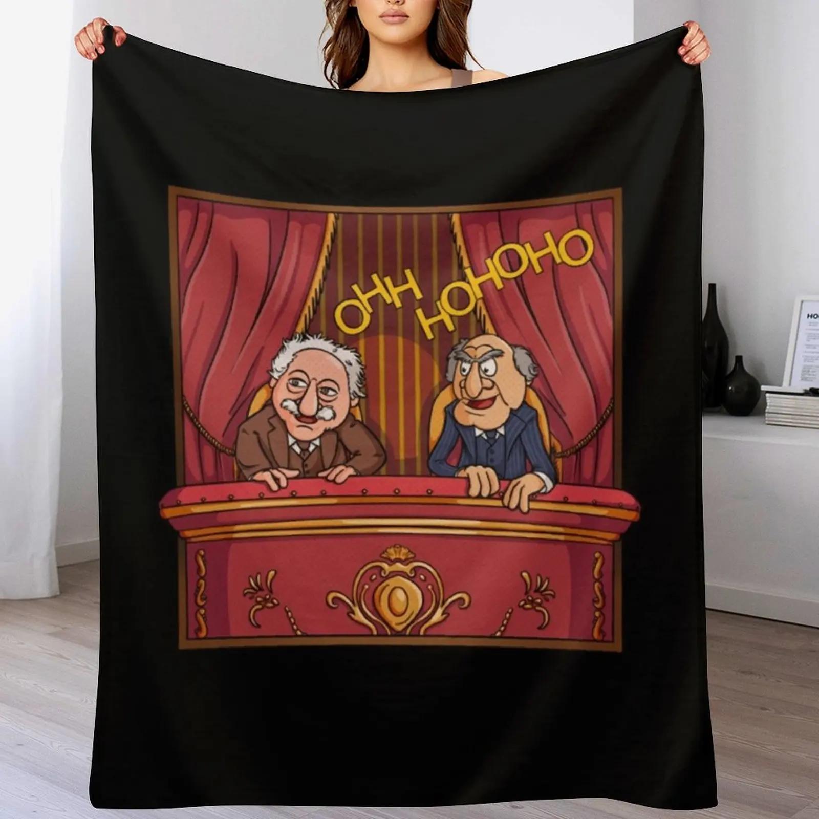 

Statler and Waldorf TShirt Throw Blanket Warm Plush Fuzzy Blanket for Living Room 102x76cm(40x30in)