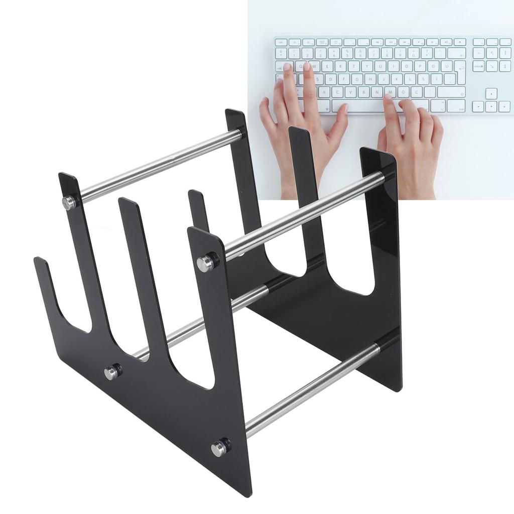 Keyboard Display Stand 3 Tier Acrylic Desk Keyboard Storage Holder for Mechanical Gaming Keyboard