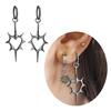 Punk Hip Hop Dangle Earrings Thorn Heart Hoop Earrings Fashion Drop Earrings