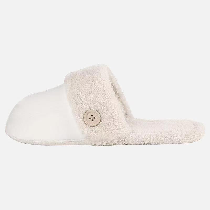 Warm Winter Plush Slippers for Men & Women – Non-slip, Thickened Indoor Comfort