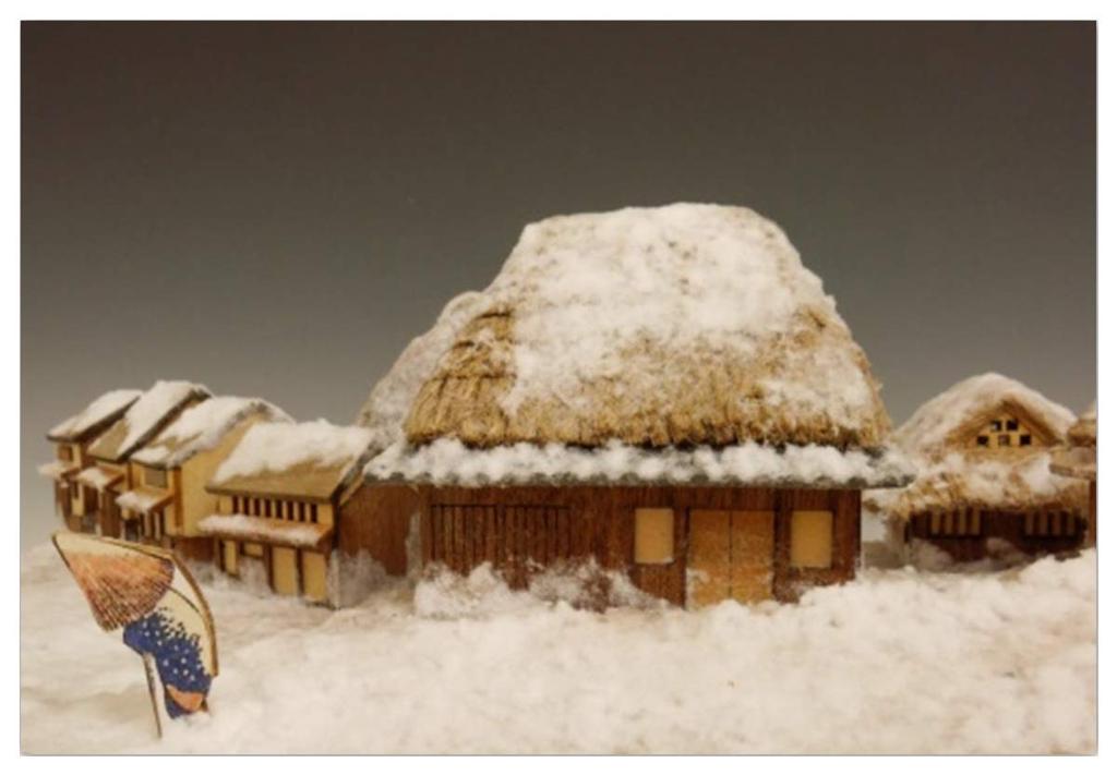 Woody Joe Stations of the Tokaido Wooden Assembly Kit Fifty-three Series Kambara-juku Model, Non-Scale