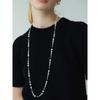 Slim Cone Pearl Long Necklace