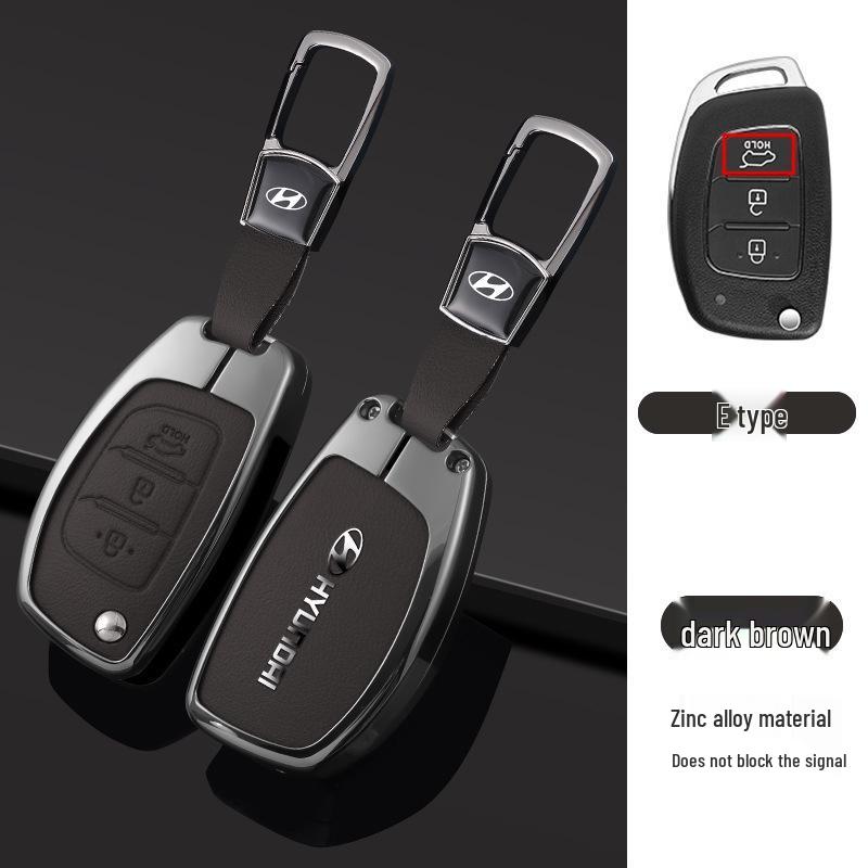 Key Cover Compatible with Beijing Hyundai Ix35, Elantra, Festa, Verna, Ix25, Santa Fe - Premium Men's Bag Case