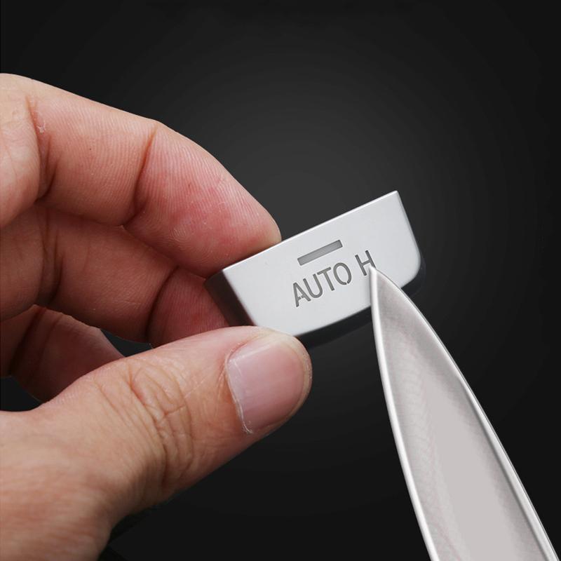ABS Chrome Front Head Light Switch Button Cover Start Stop Engine Switch Button Trim Cover For BMW 5 Series 5GT F07 F10