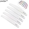 Gray-White Sand Half-Moon Nail File, Wear-Resistant, Washable, Non-Shedding, Double-Sided Grinding Strip with Teeth.