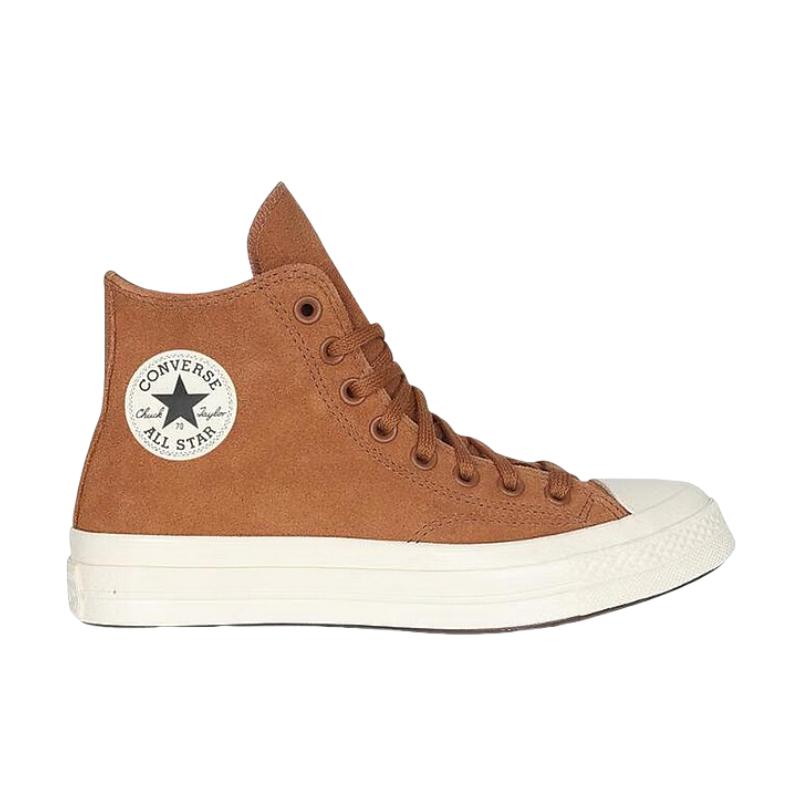 Converse Chuck 70 High Colorful Suede - Warm Tan Unisex Sneakers Brown Egret Black A11135C