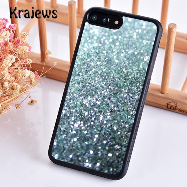 Krajews Mint Glitter pattern Phone Case Cover For iPhone 17 Air 16 15 14 plus 12 13 pro max coque Shell Fundas